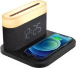 Digital Alarm Clock with 15W Wireless Charger & Night Light - Image 8