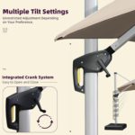 Patio Umbrella Outdoor Square - صورة 3
