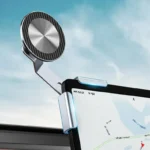 17mm 6-Claw Dashboard Panel Base Phone Bracket for Tesla Model 3 Model Y 360 Degree Rotation 4.0-7.2 inch Mobile Phone Holder