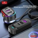 Car Super Fast charger 6-in-1 Multi Port USB - صورة 4