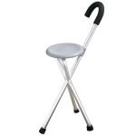 Folding Tripod Cane Chair - صورة 2