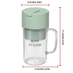 Mini Juicer with handle & straw - صورة 11