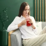 Mini Juicer with handle & straw - صورة 3