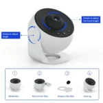 LED Night Light Galaxy Projector - صورة 4