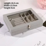 Jewelry Velvet Storage Box Drawer - صورة 2