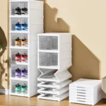 Folding Transparent Plastic Shoes Storage - Image 6