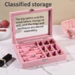 Jewelry Velvet Storage Box Drawer - صورة 3