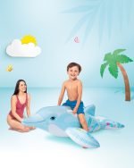 Dolphin Ride-On Inflatable Pool Float - Image 3