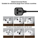 UK Plug to Universal Plug Power Extension Cable Length - Image 5