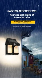 LED Solar sensor wall Light - صورة 4