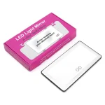 Car Visor Vanity Mirror with LED Lights - صورة 6