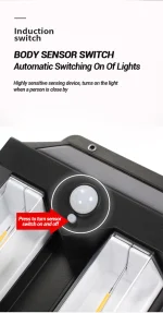 LED Solar sensor wall Light - صورة 3