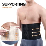 Men Slimming Body Shaper Waist Trainer Trimmer Belt Corset For Abdomen Belly Shapers Tummy Control Fitness Compression Shapewear - صورة 2