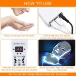 Facial Mask with Neck LED Light Therapy Mask Skin - Image 5