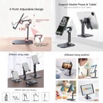 Phone Tablet Folding Desk Holder - صورة 3