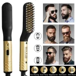 Straightener Comb Brush Beard - صورة 10