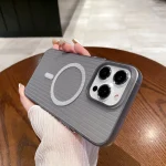 Soft Matte Magsafe Corrugated Phone Case For iPhone - Image 5