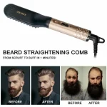 Straightener Comb Brush Beard - صورة 5