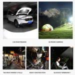 High Power LED Flashlight Solar Panel - Image 8