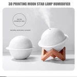 LED Light 3D Moon Air Humidifier - صورة 2
