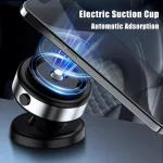 360° Vacuum Phone Holder Electric Vacuum Magnetic Suction Cup Car Phone Holder Stand Mount 360° Rotation - صورة 6