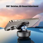 360° Vacuum Phone Holder Electric Vacuum Magnetic Suction Cup Car Phone Holder Stand Mount 360° Rotation - صورة 3
