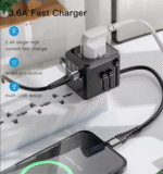 Universal Adapter with 3 USB and Type-C - صورة 6