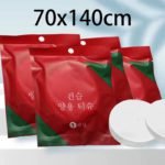 Travel Disposable Compression Towel – Large Cleansing Bath Towel & Makeup Remover - صورة 2