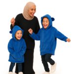 Animal-Themed Hoodie Blanket for Kids - صورة 4