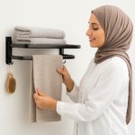 Black Towel Rack - صورة 2