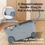 Microfiber Flat Mop Bucket Set - صورة 4