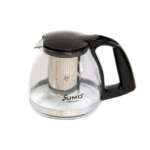 Stainless Steel Water Kettle with Glass Teapot & Serving Tray - صورة 4
