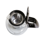 Stainless Steel Water Kettle with Glass Teapot & Serving Tray - صورة 5