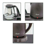 Stainless Steel Water Kettle with Glass Teapot & Serving Tray - صورة 8