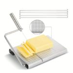 Premium Stainless Cheese Slicer with Cutting Board Set - صورة 3