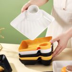 4-Piece French Fry & Dipping Plate Set for Snacks - صورة 2