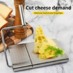 Premium Stainless Cheese Slicer with Cutting Board Set - صورة 2