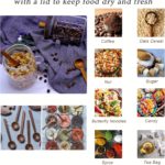 Glass Jars with Wooden Lids & Spoons - 3 Piece Set - صورة 5