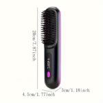 Cordless Hair Comb: Rapid Heat & LED Display Elegance
