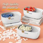 Two-Tier Modern Snack Bowl & Drying Basket - صورة 6