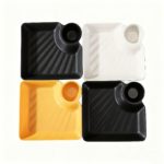 4-Piece French Fry & Dipping Plate Set for Snacks - صورة 3