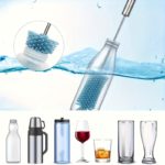 Silicone Rotating Bottle Brush with Stainless Steel Handle - صورة 11