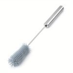 Silicone Rotating Bottle Brush with Stainless Steel Handle - صورة 3