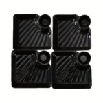 4-Piece French Fry & Dipping Plate Set for Snacks - صورة 11