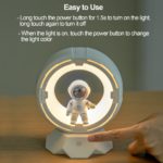 Astronaut LED Night Lamp with Touch Control & Rechargeable - صورة 5