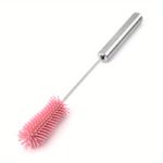 Silicone Rotating Bottle Brush with Stainless Steel Handle - صورة 9