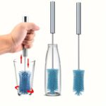 Silicone Rotating Bottle Brush with Stainless Steel Handle - صورة 10