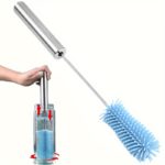 Silicone Rotating Bottle Brush with Stainless Steel Handle