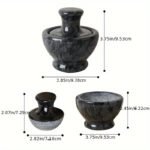 Natural Marble Mortar Set: Rust-Free Kitchen Essential - Image 4