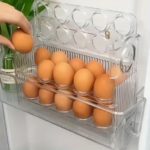 Refrigerator Egg Organizer – 3-Tier Clear Storage Solution - صورة 15
